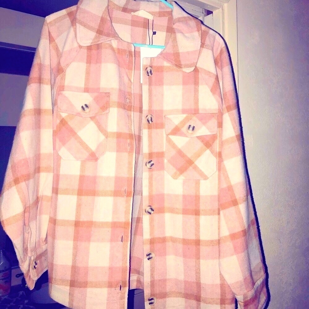 Brand new flannel shacket